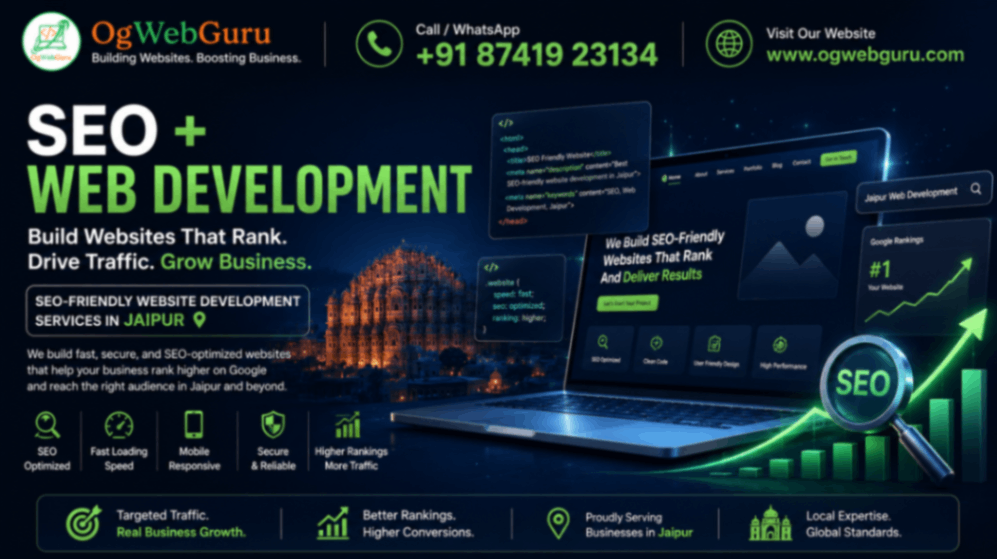 SEO-Friendly Website Development Services in Jaipur